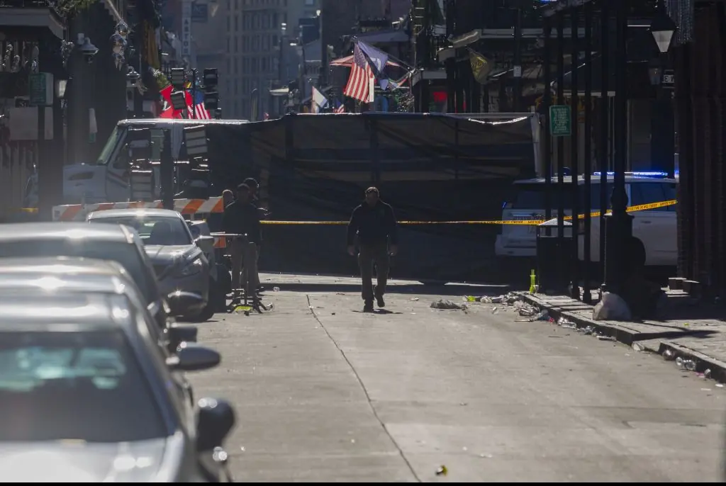 New Orleans has been left devastated by the attack. Credit: Patt Little/Anadolu via Getty Images