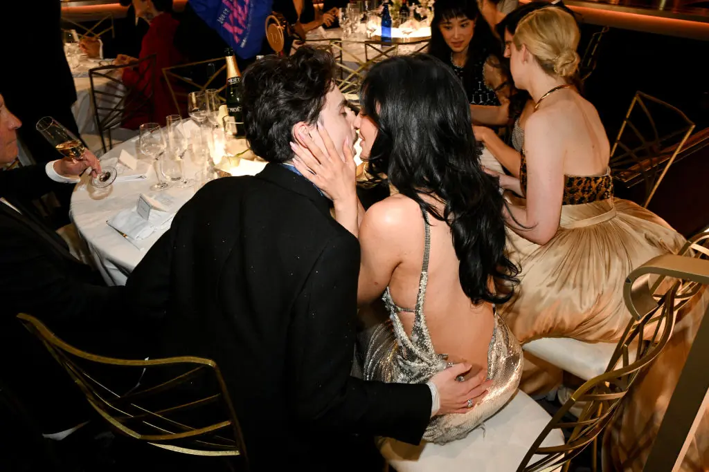 Kylie Jenner and Timothee Chalamet have been hot and heavy with their romance. Credit: Michael Buckner/GG2025 / Getty Images.
