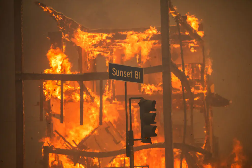 Nearly 200,000 have been ordered to evacuate. Credit: Apu Gomes/Getty