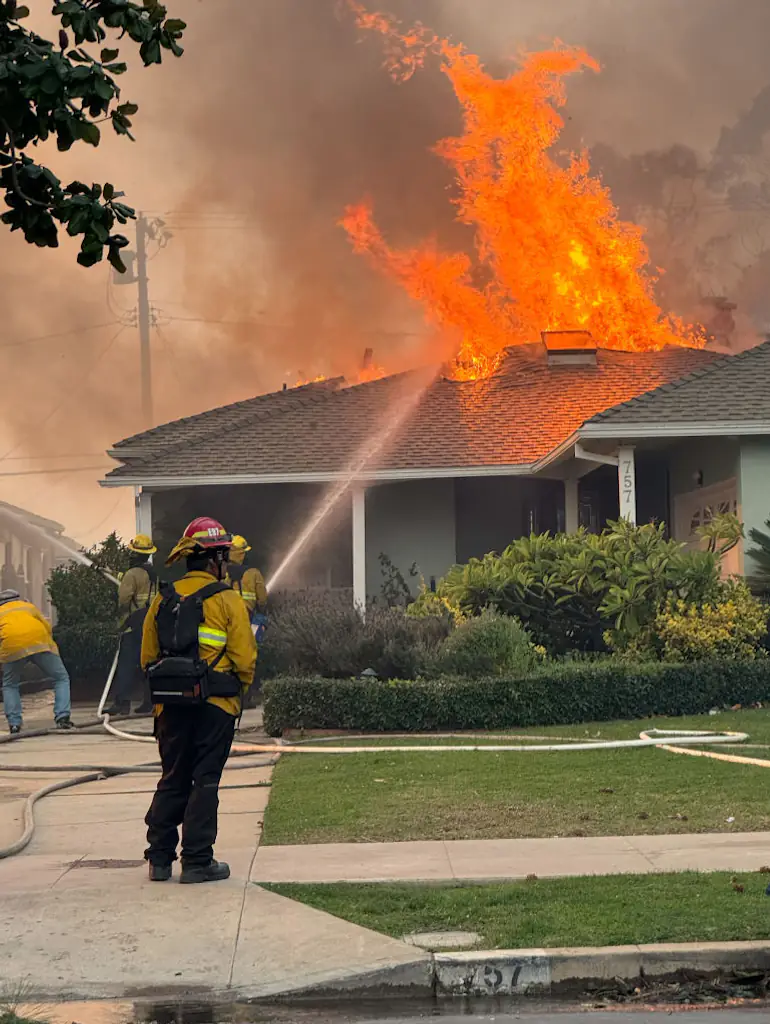 The LA wildfires might end up being one of the most expensive natural disasters in the nation’s history. Credit: Bellocqimages/Bauer-Griffin / Getty