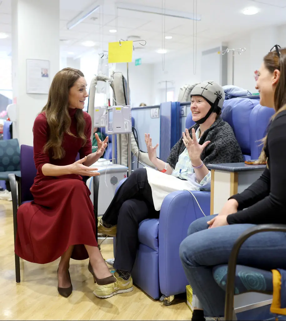 The Princess paid a visit to the hospital that treated her. Credit: Chris Jackson / Getty