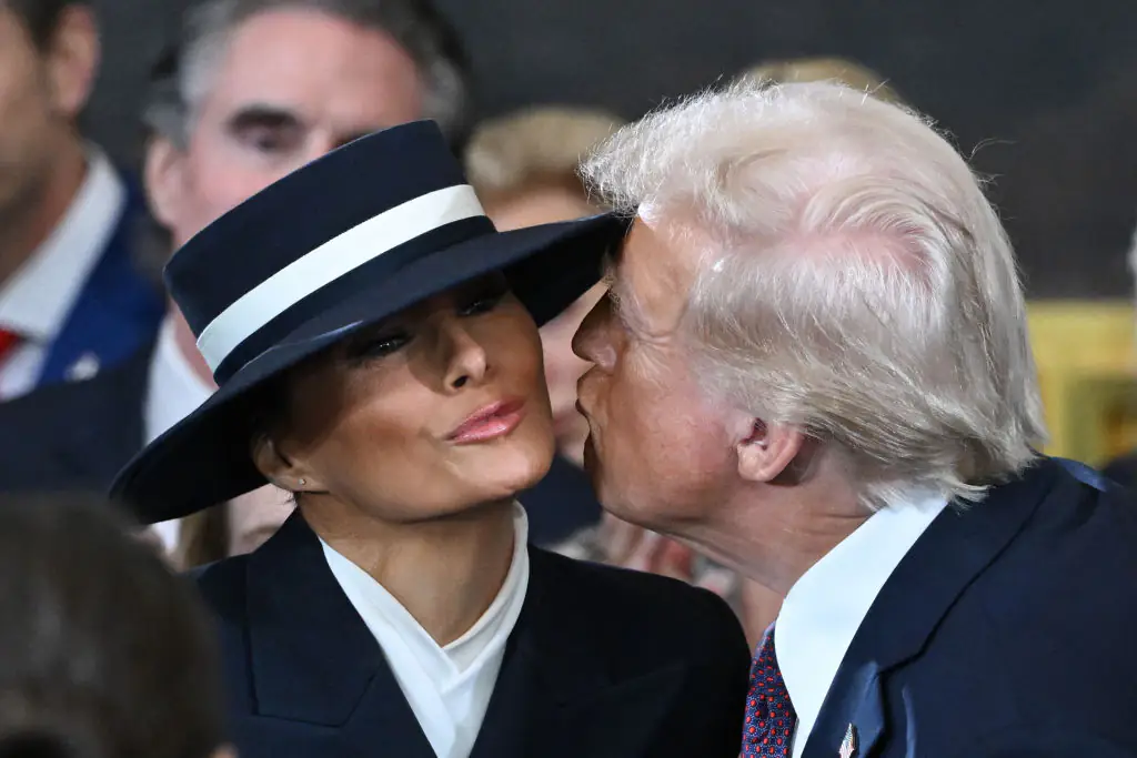 The couple often find themselves the target of criticism when showcasing PDAs. Credit: Saul Loeb-Pool/Getty Images