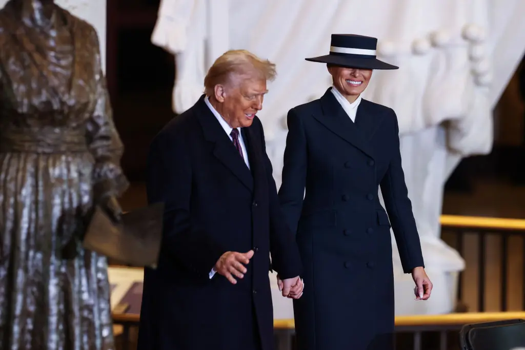 Donald and Melania Trump are once again the POTUS and FLOTUS. Credit: Graeme Jennings-Pool/Getty Images