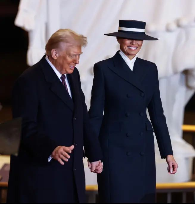 Donald and Melania Trump are once again the POTUS and FLOTUS. Credit: Graeme Jennings-Pool/Getty Images