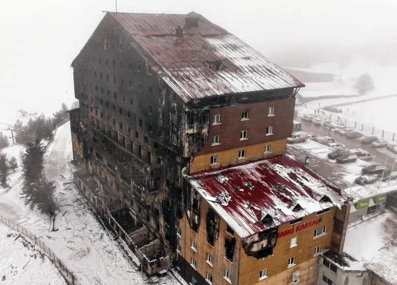 Four people have been arrested in connection with the blaze. Credit: Musa Serdar Terzioglu/Anadolu via Getty Images