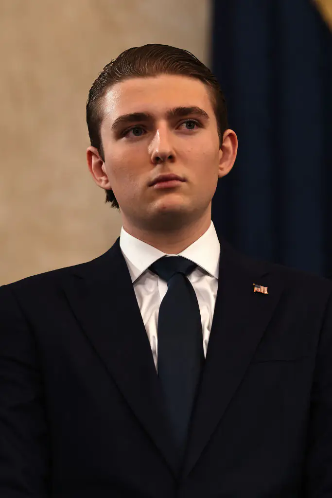 Barron Trump's Secret Service use bizarre tactics to blend in at college. Credit: Chip Somodevilla / Getty