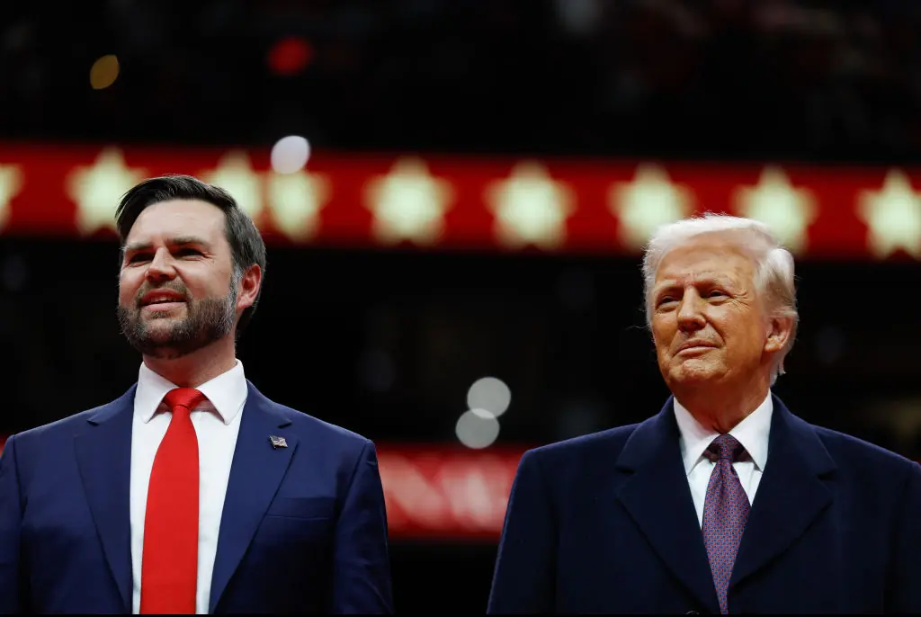 Vice President J.D. Vance and U.S. President Donald Trump. Credit: Anna Moneymaker / Getty