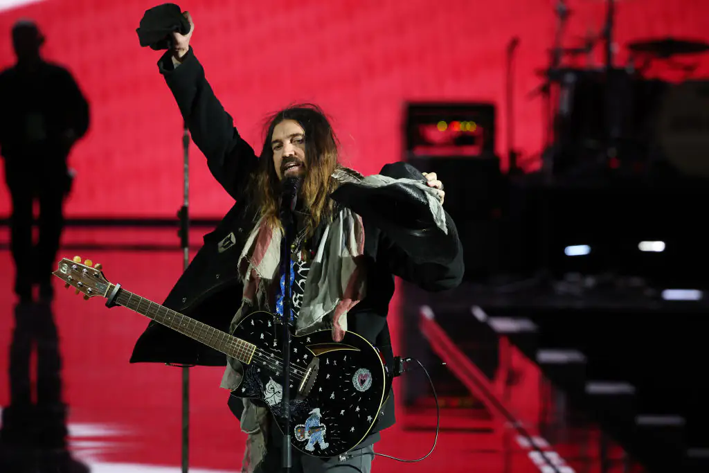 Billy Ray Cyrus performed at the Liberty Inaugural Ball on Monday. Credit:	Joe Raedle / Getty