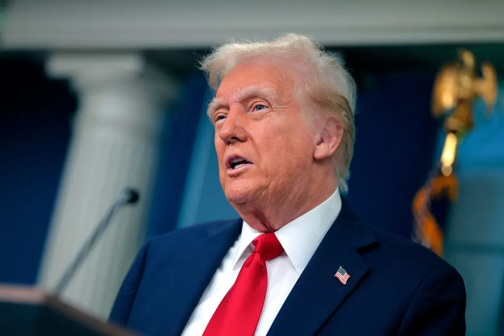 Trump loves AI, it seems. Credit: Chip Somodevilla / Getty