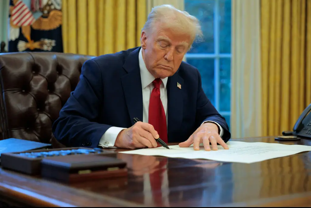 President Trump has made English the official language of the United States.Credit: Chip Somodevilla / Getty