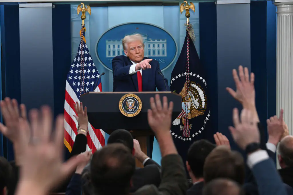 President Donald Trump placed blame for the tragedy on DEI initiatives and the Biden administration. Credit: China News Service / Getty