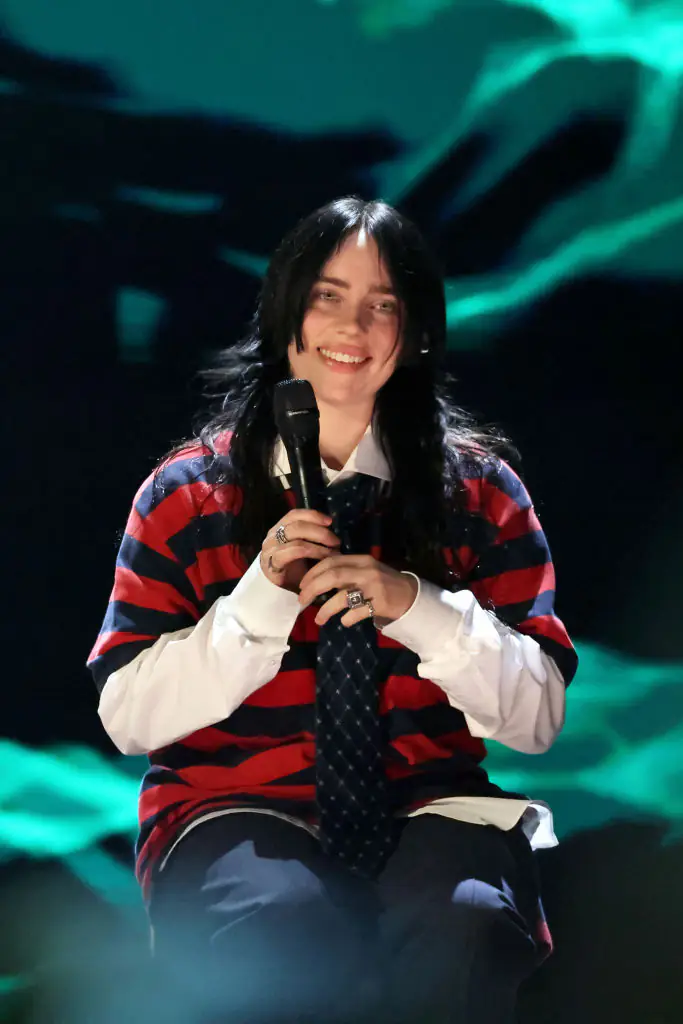 A 15-year-old lost her cherished Billie Eilish concert T-shirt in the wildfires. Credit: Amy Sussman / Getty