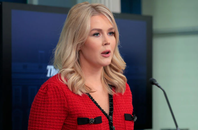 Detail on Press Secretary Karoline Leavitt's dress causes a stir with Chinese officials on social media