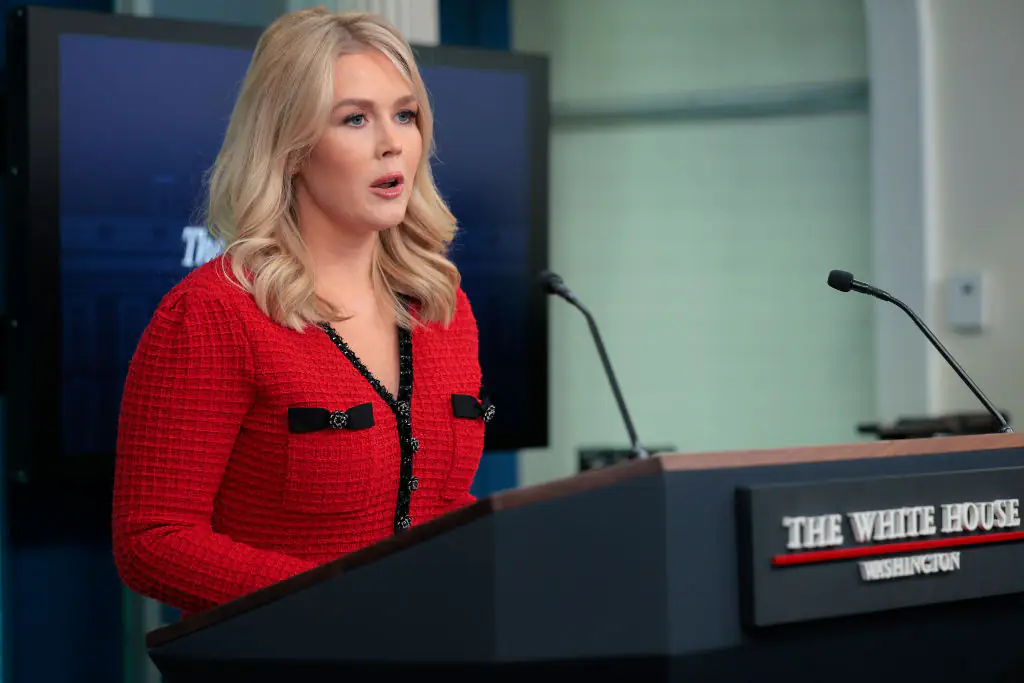 Detail on Press Secretary Karoline Leavitt's dress causes a stir with Chinese officials on social media