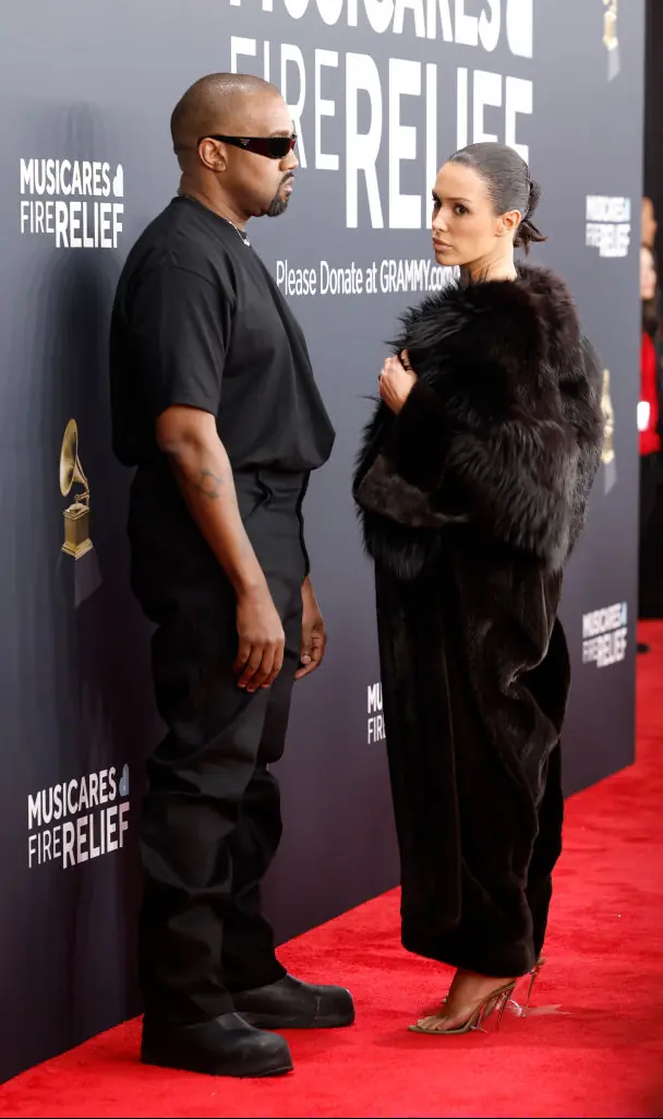 Kanye West and Bianca Censori before their notorious red carpet stunt. Credit: Frazer Harrison / Getty