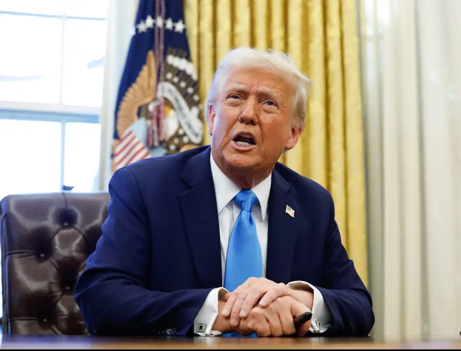 Donald Trump has revealed his plans to bring back plastic straws. Credit: Anna Moneymaker/Getty Images