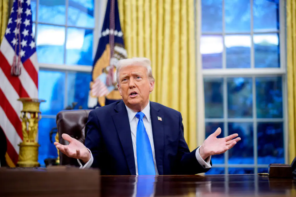 President Trump recently announced a 25% tariff on most imports from Canada. Credit: Andrew Harnik/Getty Images