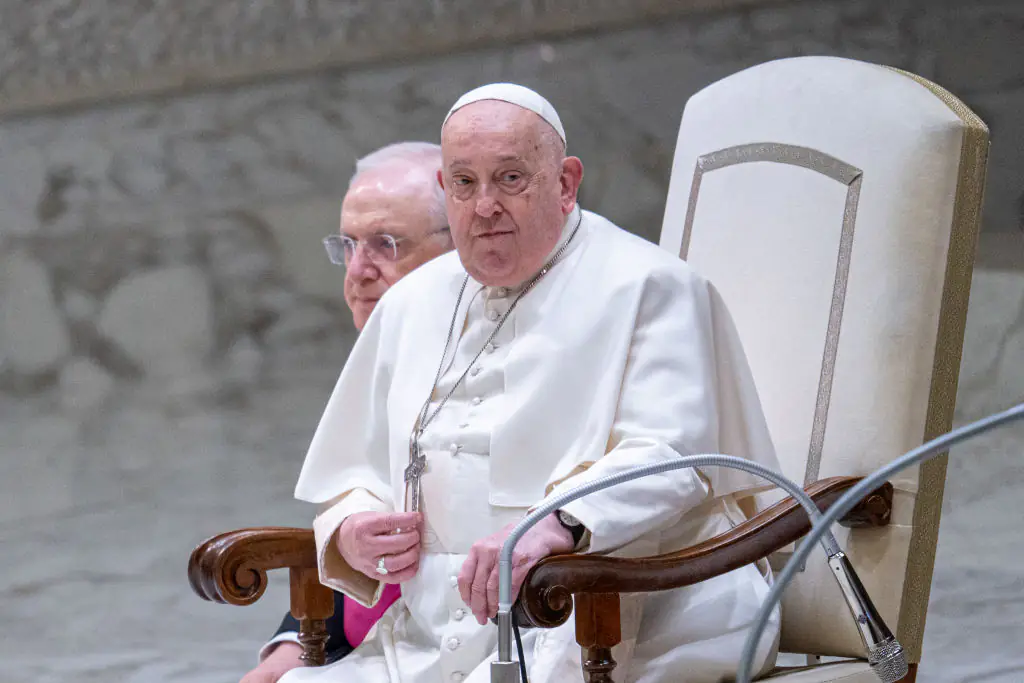 Pope Francis was hospitalized last week. Credit: NurPhoto / Getty