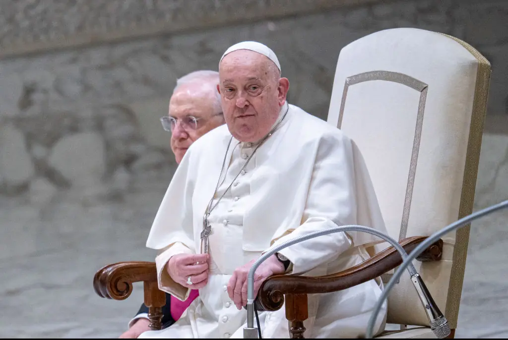 Pope Francis was hospitalized last week. Credit: NurPhoto / Getty