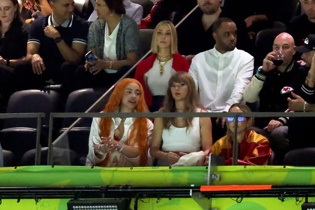 Taylor Swift has been spotted in the crowd at the Superdome. Credit: Jamie Squire/Getty Images