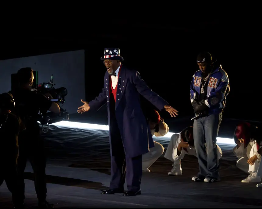 Samuel L. Jackson made a surprise appearance during the performance. Credit: Chris Graythen/Getty Images