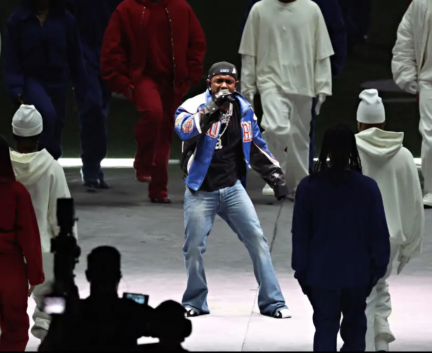Kendrick Lamar performed his iconic diss track at the Super Bowl last month. Credit: Cindy Ord/Getty Images