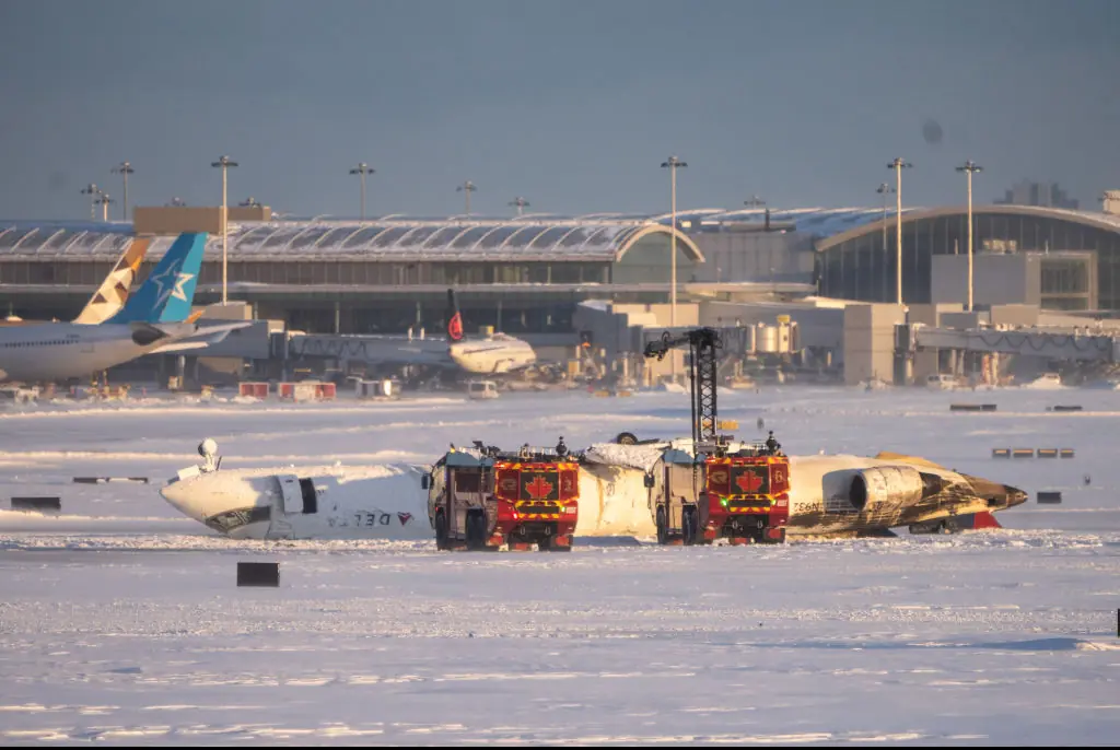 Chilling air traffic control audio from Delta plane crash at Toronto airport