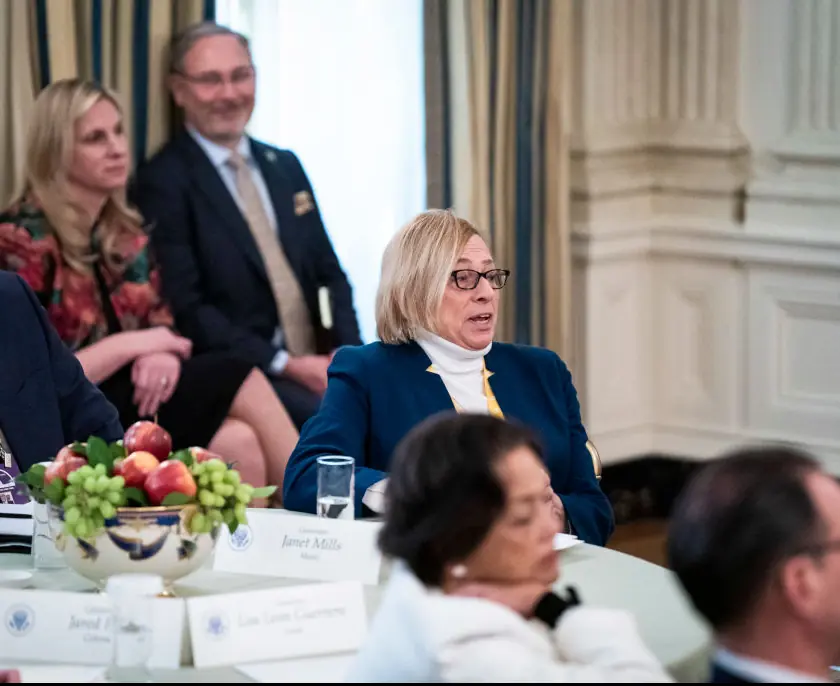 Maine Gov. Janet Mills didn't back down. Credit: Jabin Botsford/The Washington Post via Getty Images