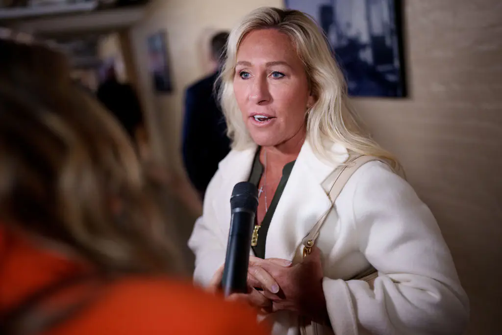 Marjorie Taylor Greene has spoken out against Donald Trump. Credit: Andrew Harnik / Getty