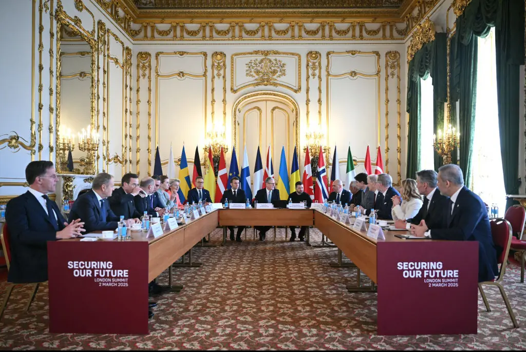 Keir Starmer hosted a conference with european leaders on further talks on peace in ukraine.  Credit: WPA Pool / Getty