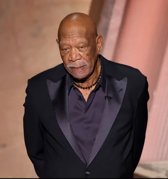The In Memoriam was introduced by Morgan Freeman, who paid tribute to Gene Hackman. Credit: Rich Polk/Penske Media via Getty Image