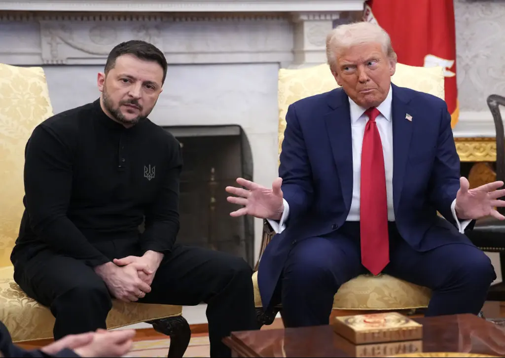 The joke came just days after Trump's heated clash with Zelenskyy. Credit: Andrew Harnik / Getty