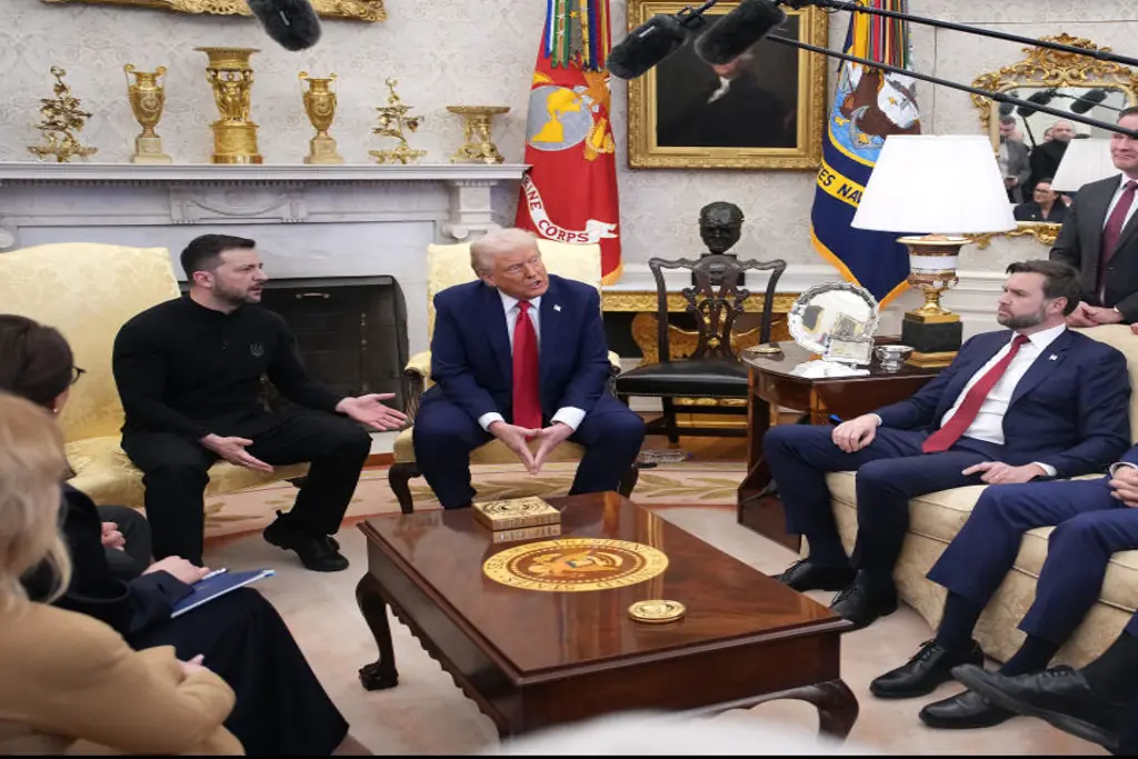 The meeting between Zelenskyy, Trump, and Vance came to an end shortly after tensions rose. Credit: Andrew Harnik/Getty Images