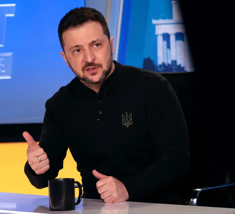 President Zelenskyy says he's "ready to sign the mineral deal". Credit: Win McNamee/Getty Images