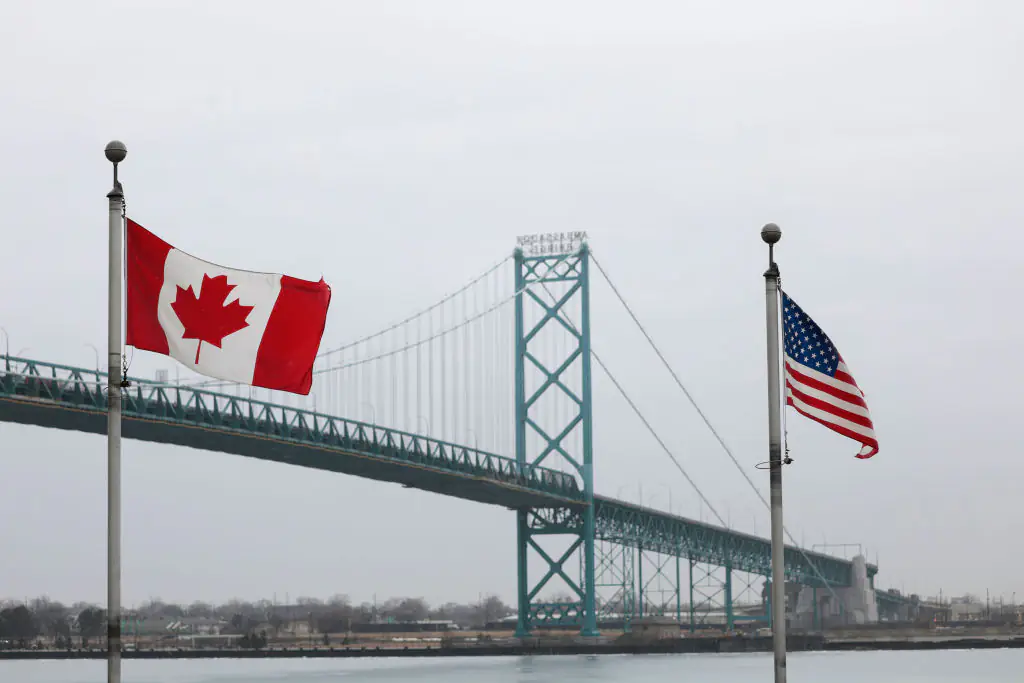 Trump announced that imports from Canada are now to be taxed at 25%. Credit:	Bill Pugliano / Getty