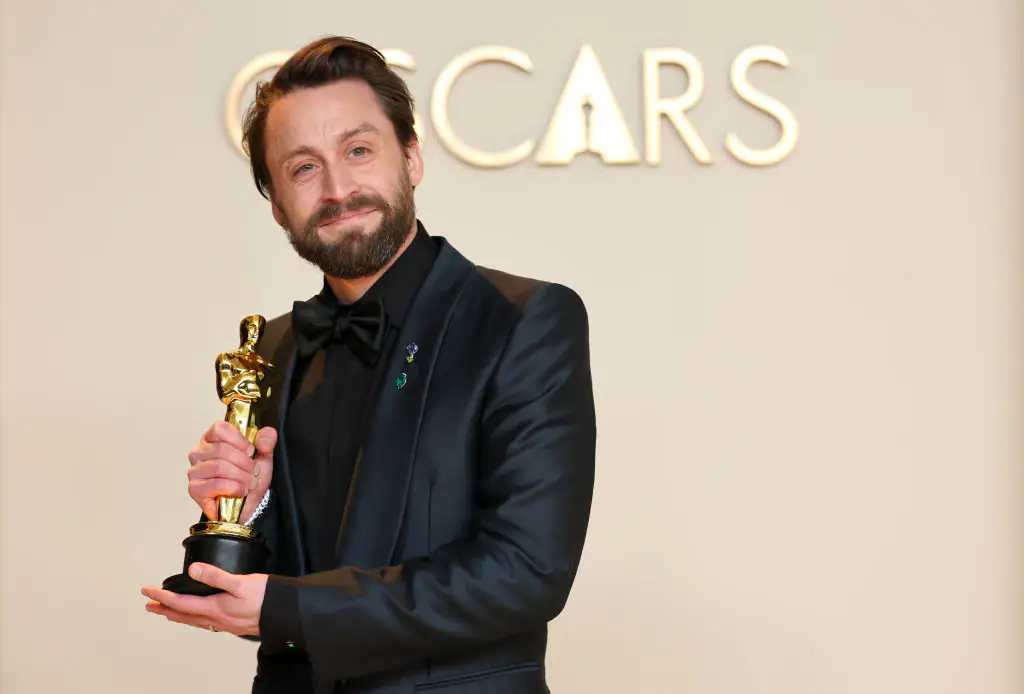 Kieran Culkin makes emotional revelation about promise from his wife in Oscars speech