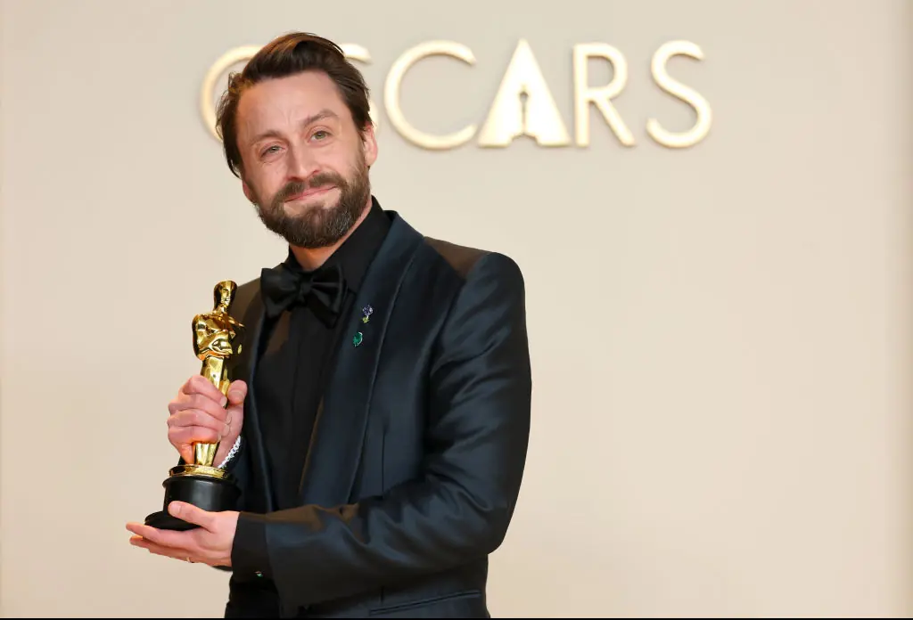 Kieran Culkin makes emotional revelation about promise from his wife in Oscars speech