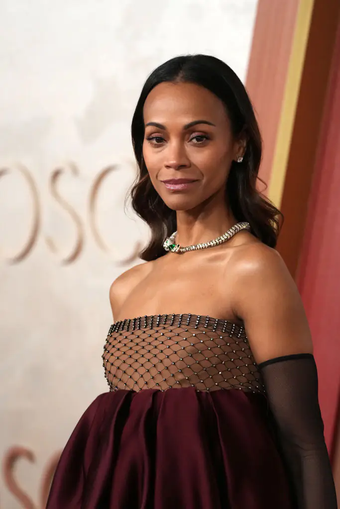 Zoë Saldaña won the Best Actress In A Supporting Role award last night. Credit: Jeff Kravitz / Getty