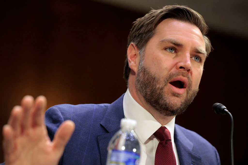 JD Vance wins the next election based on this AI simulation. Credit: Chip Somodevilla / Getty
