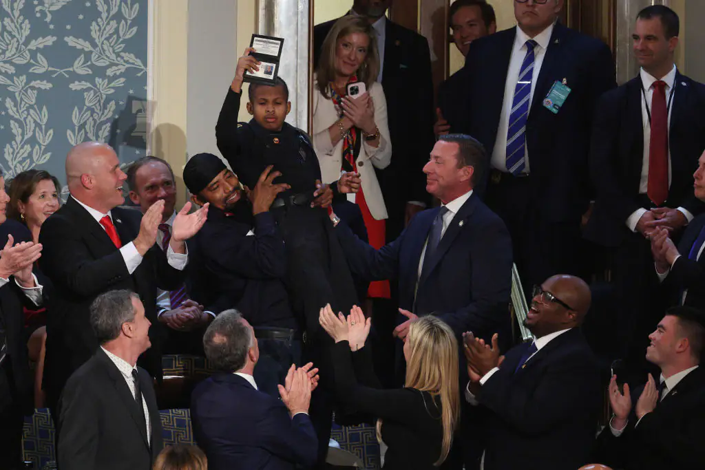 Trump makes child with cancer an honorary Secret Service agent in Congress speech