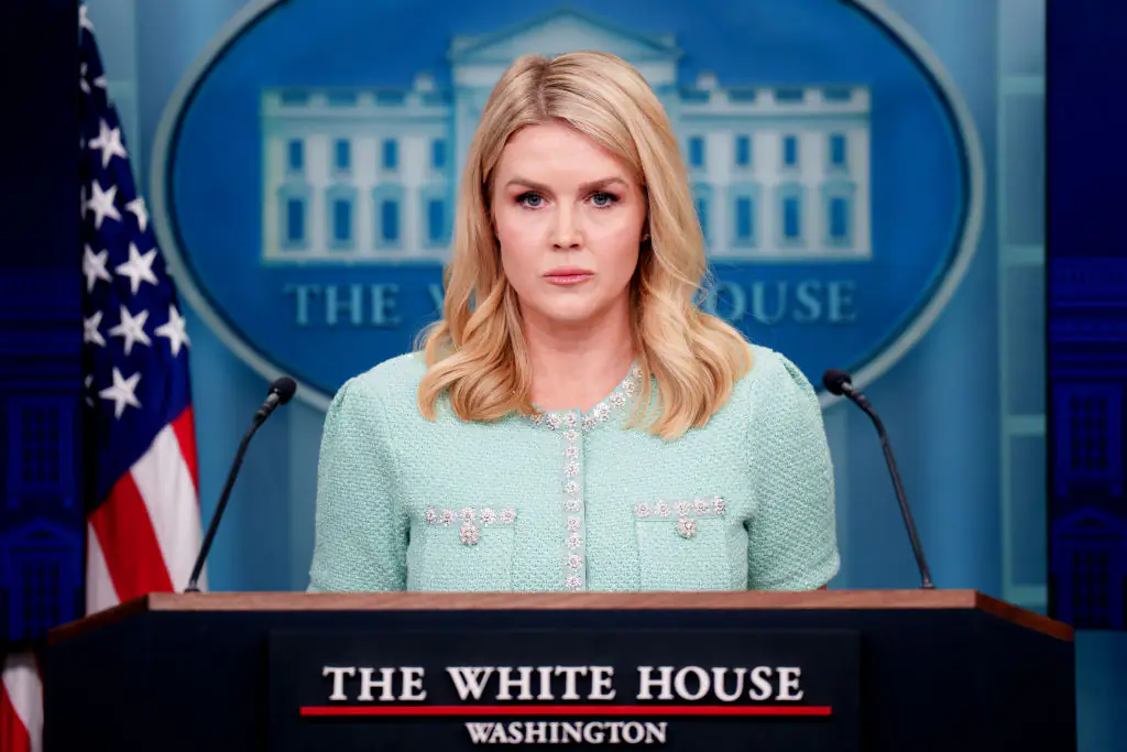 White House Press Secretary Karoline Leavitt has been praised online. Credit: Andrew Harnik / Getty