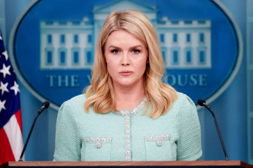 White House Press Secretary Karoline Leavitt has been praised online. Credit: Andrew Harnik / Getty