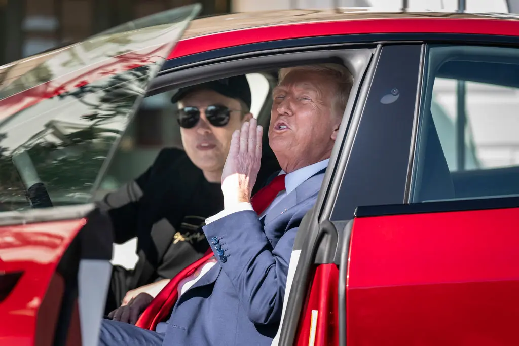 President Trump has purchased his new Tesla. Credit: Jabin Botsford/The Washington Post via Getty Images