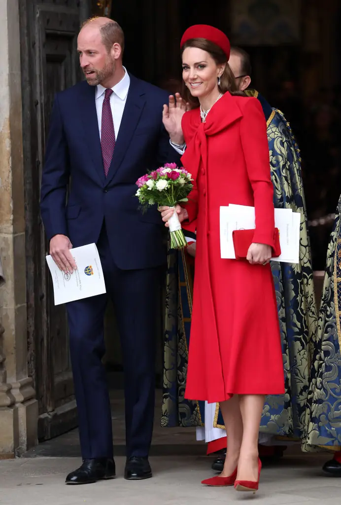 Prince William and Princess Catherine at the Commonwealth Day Service. Credit: Chris Jackson/Getty Images