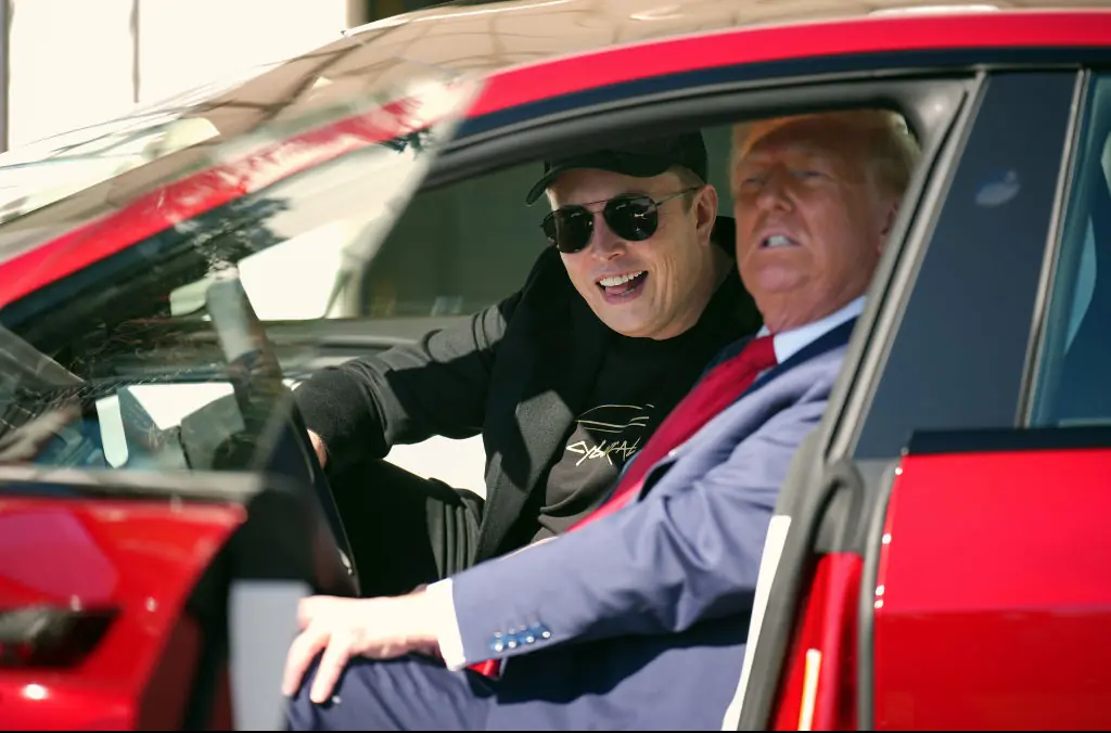 Staggering amount Tesla's value increased by after Donald Trump bought one from Elon Musk