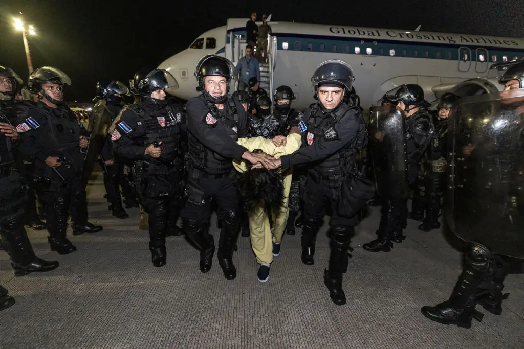 First immigrants from America arrive in 'world's worst prison' after Trump 'defies judge's ruling'
