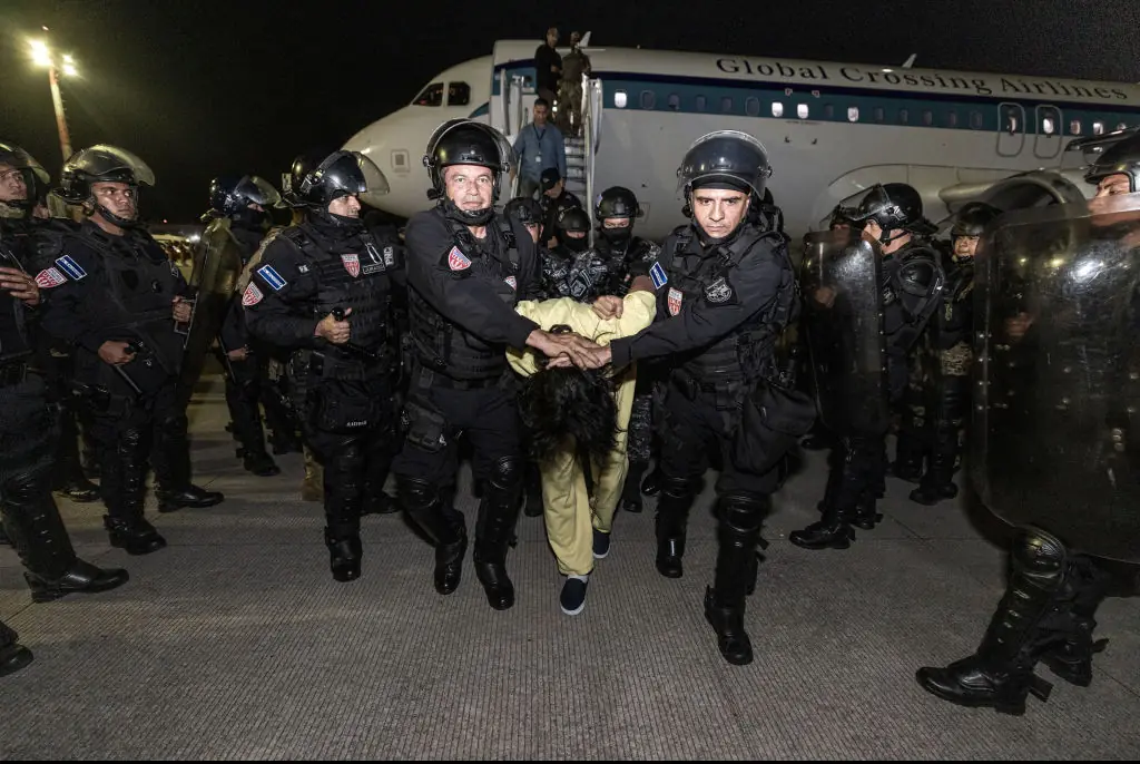 First immigrants from America arrive in 'world's worst prison' after Trump 'defies judge's ruling'