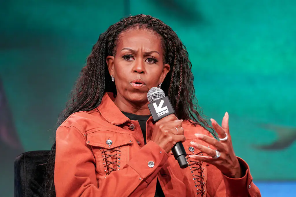 Michelle Obama has finally addressed the reason why she skipped Trump's inauguration. Credit: Julia Beverly / Getty