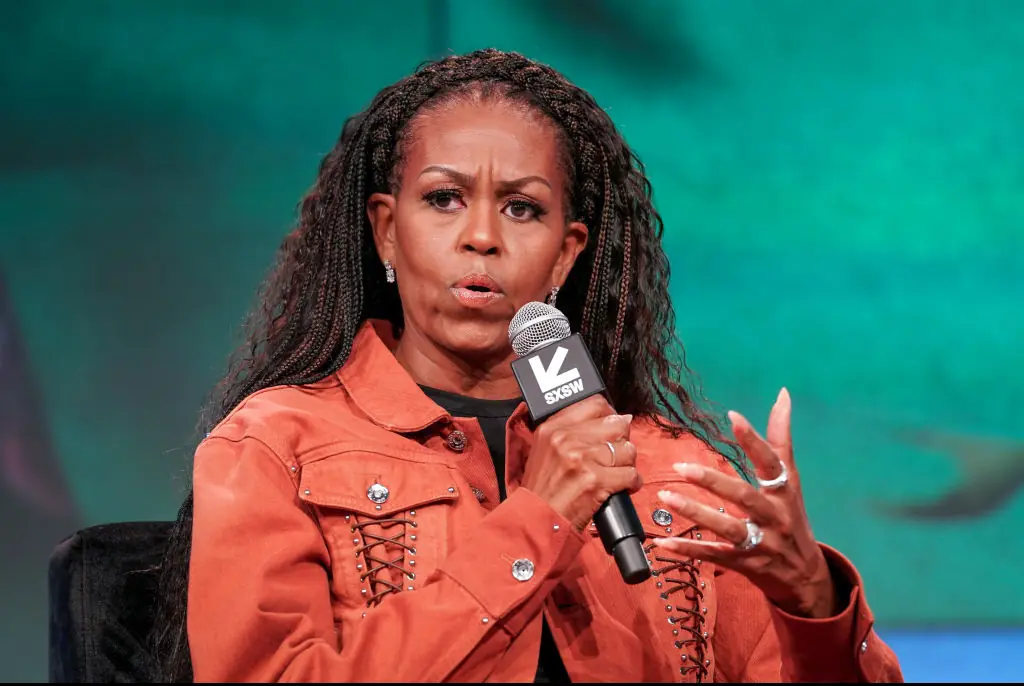 Michelle Obama has finally addressed the reason why she skipped Trump's inauguration. Credit: Julia Beverly / Getty