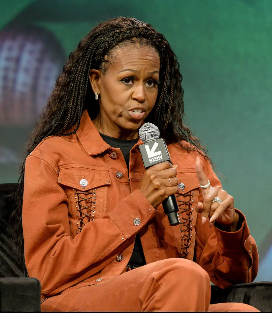 Michelle Obama says her concerns extend to her daughters. Credit: Marcus Ingram/Getty Images